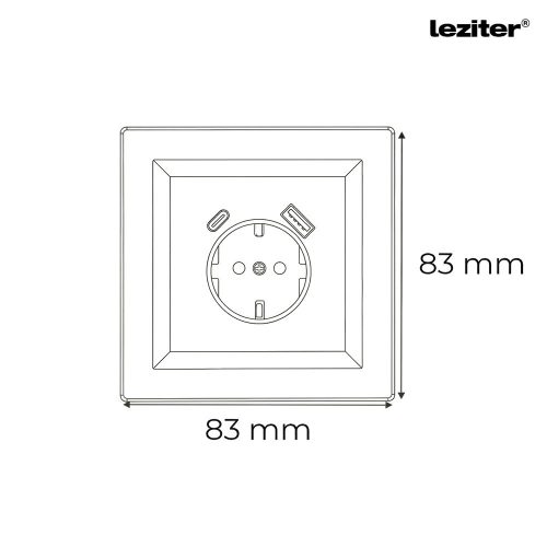 Nova csatlakozóaljzat USB csatlakozóval fehér kerettel