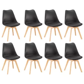Silla étkezőszék 8 db fekete színben