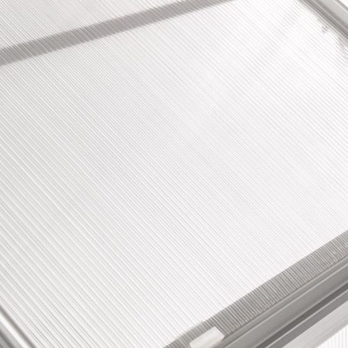 Polikarbonát üvegház 250 x 430 x 124/205 cm