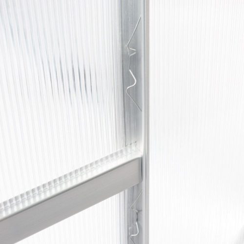 Polikarbonát üvegház 250 x 430 x 124/205 cm