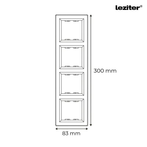 Nova négyes keret vízszintes fehér