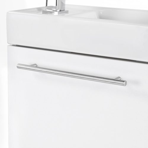 Fantastic alsó fürdőszoba bútor, mosdóval, fehér színben