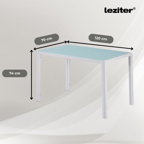 Liva 4+1 étkező garnitúra fehér-fekete