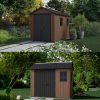 Newton Plus wide 9 x 7,5 műanyag kerti ház barna