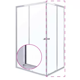 OLGA SQ 90 ELEMENT zuhanyajtó