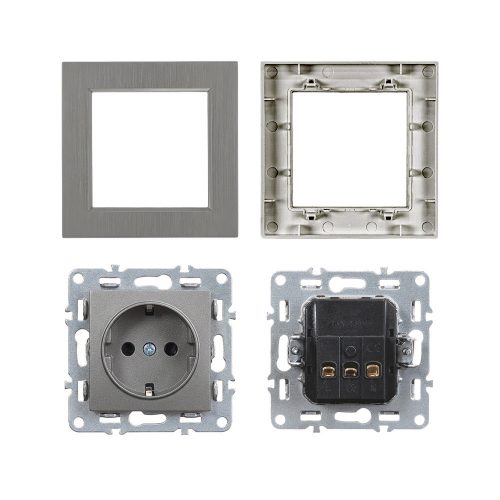 Nova dugalj szürke szálcsiszolt kerettel