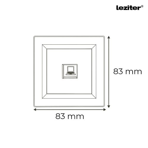 Nova UTP aljzat RJA-45 fehér kerettel