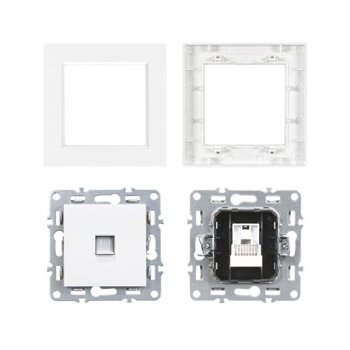 Nova UTP aljzat RJA-45 fehér kerettel