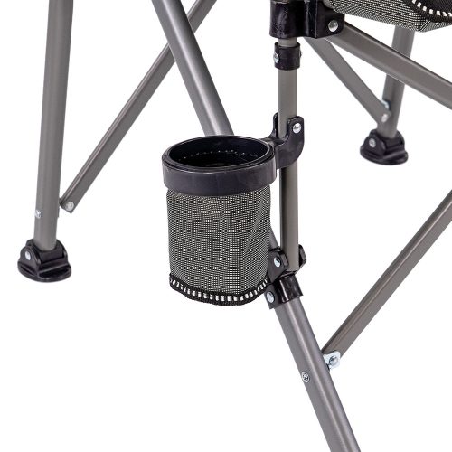 Leziter Comfort Plus karfás horgász szék pohártartóval szürke