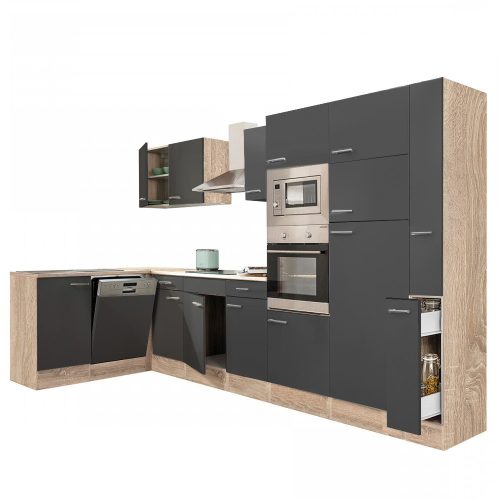 Yorki 370 sarok konyhabútor felülfagyasztós hűtős kivitelben