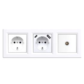 Nova dugalj, USB, TV csatlakozóval fehér kerettel