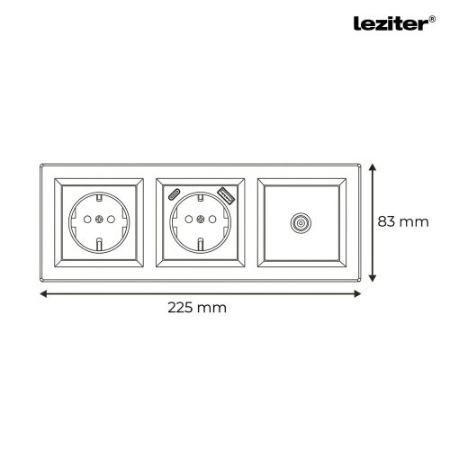 Nova dugalj, USB, TV csatlakozóval fehér kerettel