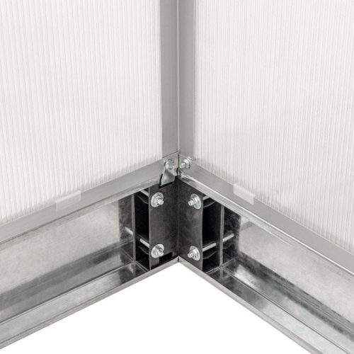 Polikarbonát üvegház 250 x 310 x 124/205 cm