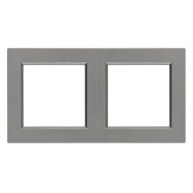 Nova kettes keret vízszintes szürke szálcsiszolt