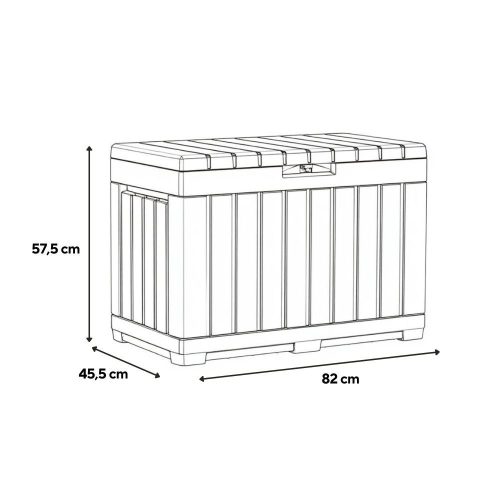 Decocoat kentwood műanyag kerti tároló 190l