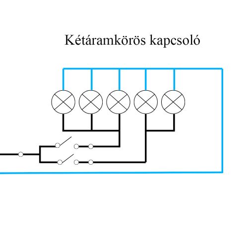 Nova csillárkapcsoló 105 fehér kerettel