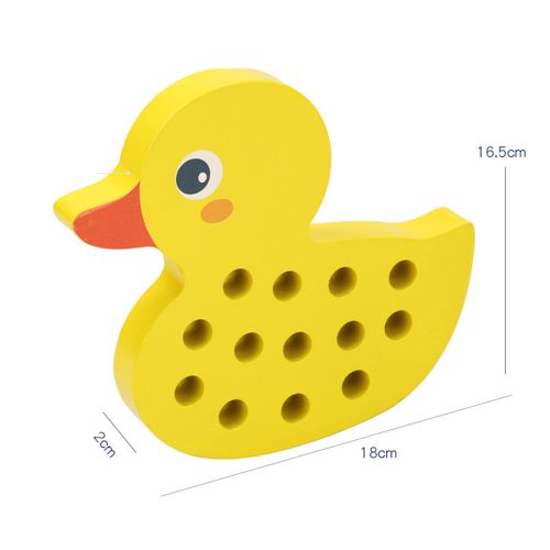 Kiskacsás fűzős fajáték