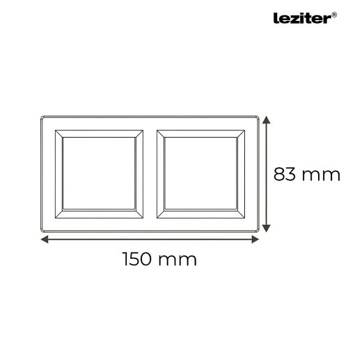 Nova kettős váltókapcsoló 106 fehér dupla kerettel