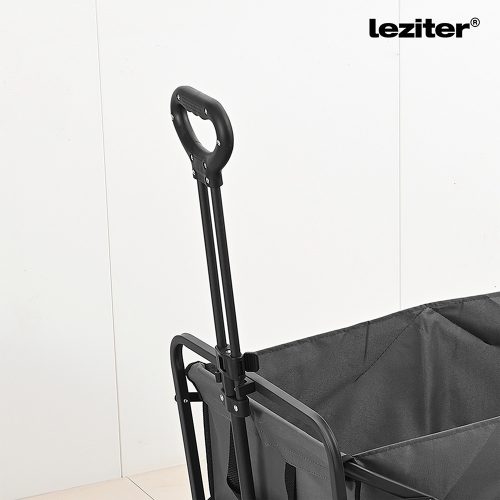 Összecsukható prémium kerti strandkocsi szürke