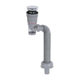   Klikk-Klakk leeresztő normál mosdóhoz bűzzáróval flexibilis csővel