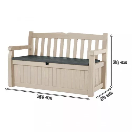 Eden Garden Bench pad és tároló