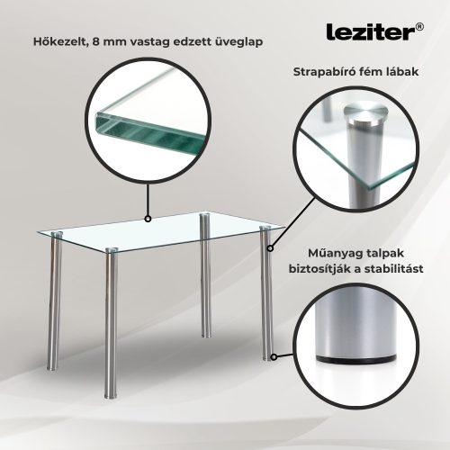 Nolen 4+1 étkező garnitúra fekete