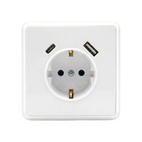 Nova csatlakozóaljzat USB csatlakozóval fehér