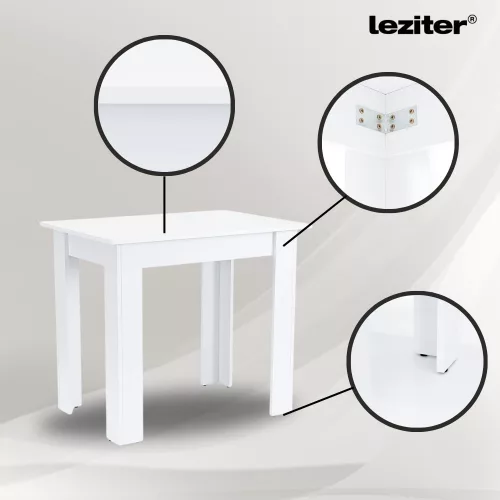 Leon 4+1 étkező garnitúra fehér-barna