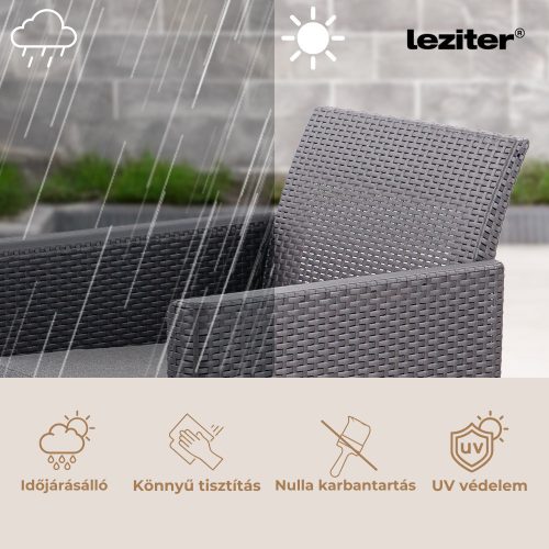 Claire XI 8 személyes sarokgarnitúra orlando asztallal