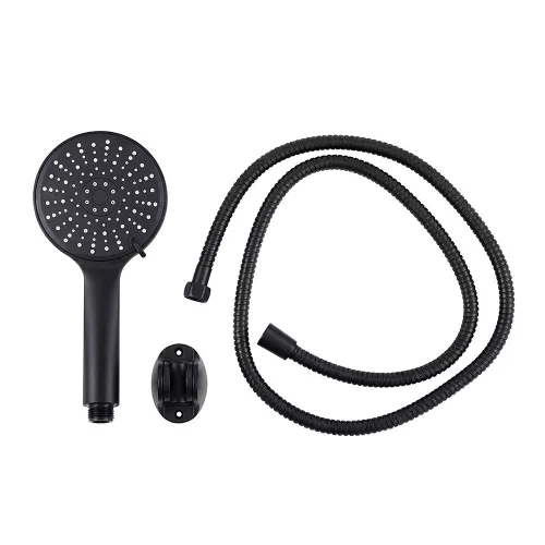 Lili 5 funkciós kézizuhany tömlővel tartóval fekete