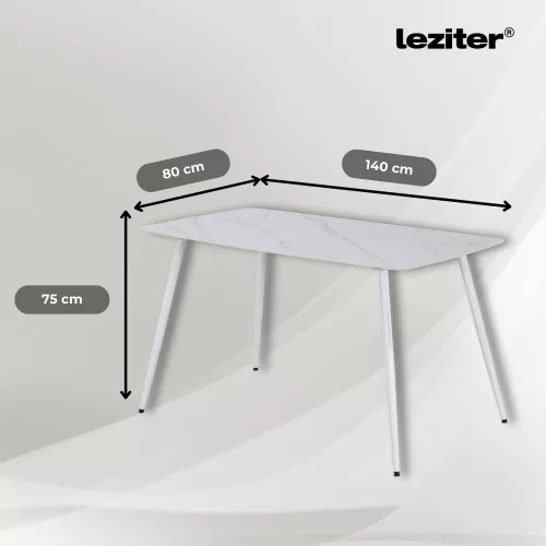 Megan 4+1 étkező garnitúra fehér-bézs