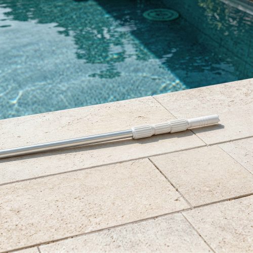 Teleszkópos rúd medence tisztító hálóhoz LMTH-01 2x180 cm, 0,8 mm, ezüst