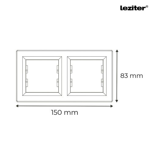 Nova kettes keret vízszintes fehér