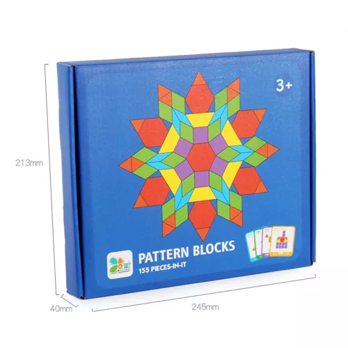 Tangram kreatív formakirakó fajáték 155 db