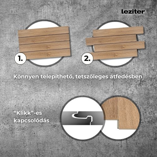 Leziter Campo tölgy Vinyl SPC fózolt padló