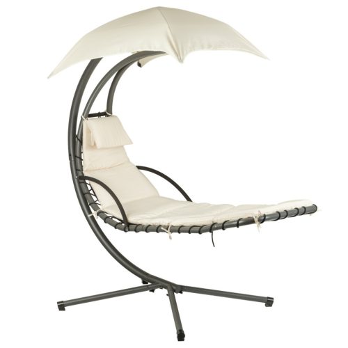 Függőfotel napelenzővel bézs