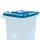 240L-es kék hulladéktároló fedél