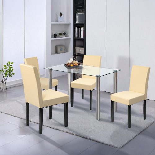 Karin 4+1 étkező garnitúra fehér-bézs