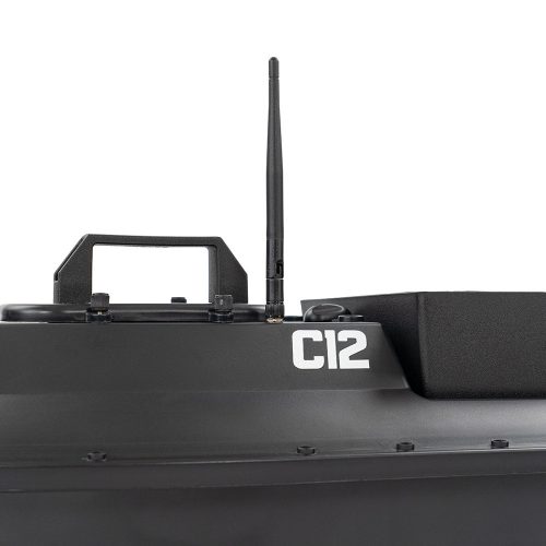 Etetőhajó C12 GPS hátrakidobós fekete