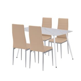 Renton 4+1 étkező garnitúra bézs-szürke