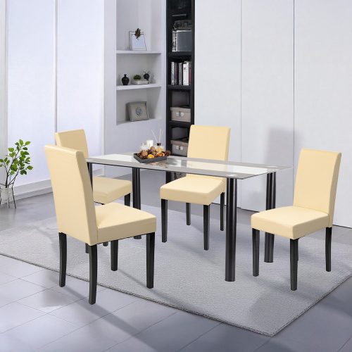 Cadiz 4+1 étkező garnitúra fekete-bézs