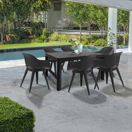 Dina 6+1 kerti bútor garnitúra szett