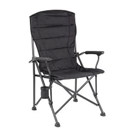 Leziter XL karfás horgász szék pohártartóval fekete