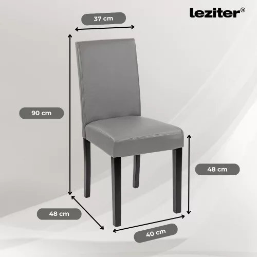 Leon 4+1 étkező garnitúra fehér-szürke