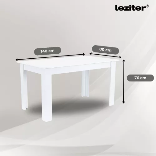 Leon 4+1 étkező garnitúra fehér-szürke