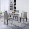 Karin 4+1 étkező garnitúra fehér-szürke