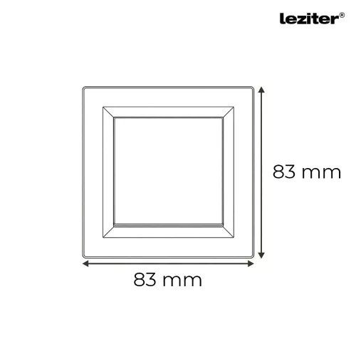 Nova kereszt kapcsoló 107 fehér kerettel