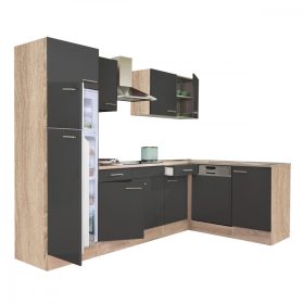   Yorki 280 sarok konyhabútor felülfagyasztós hűtős kivitelben