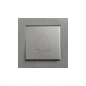 Nova csengő kapcsoló 101N szürke szálcsiszolt kerettel