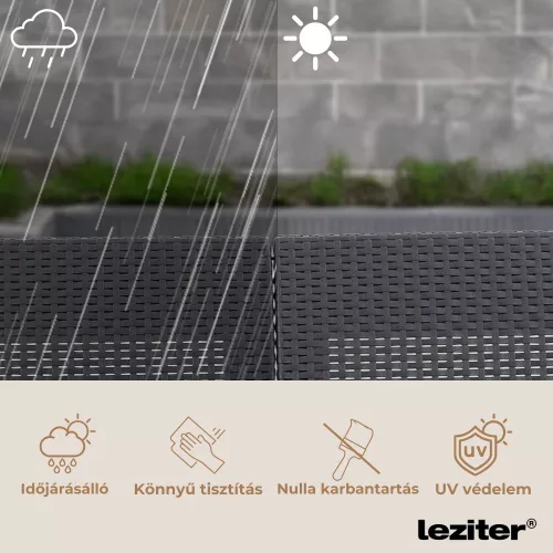 Claire VI 7 személyes kerti bútor garnitúra orlando asztallal